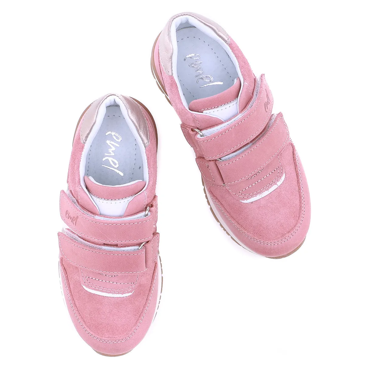 (2683-15) Low Velcro sneaker pink