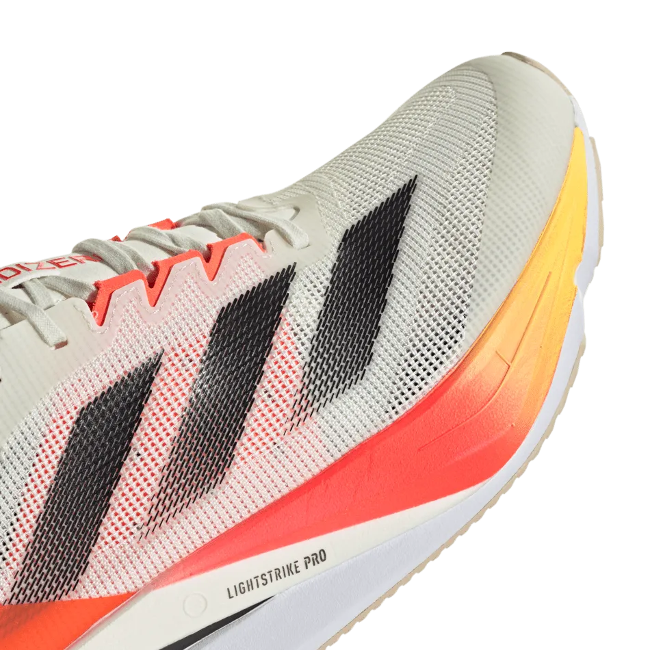 Adidas Adizero Boston 12 Men's Running Shoes SS24 Ivory