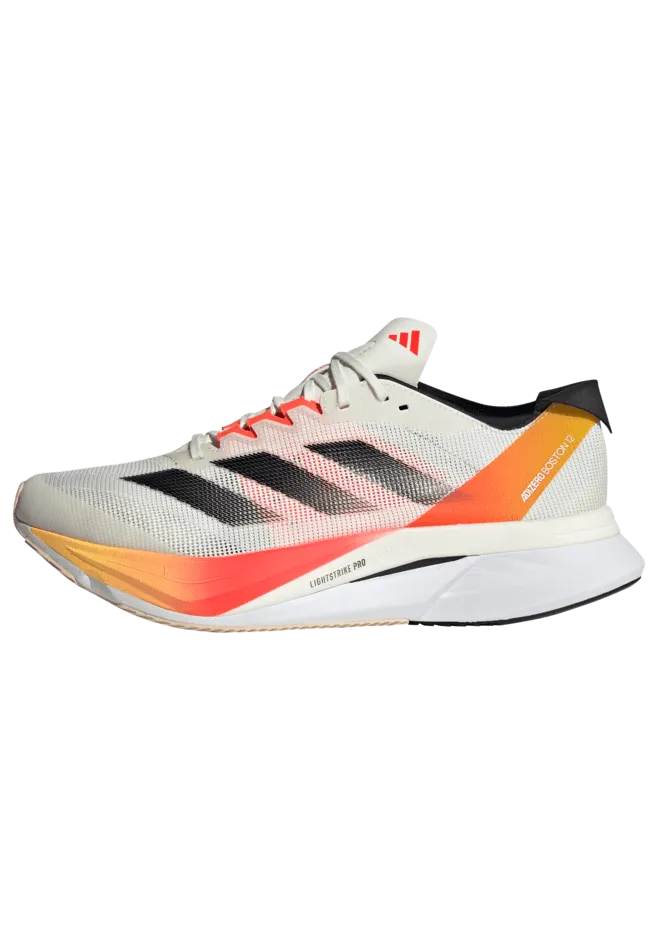 Adidas Adizero Boston 12 Men's Running Shoes SS24 Ivory