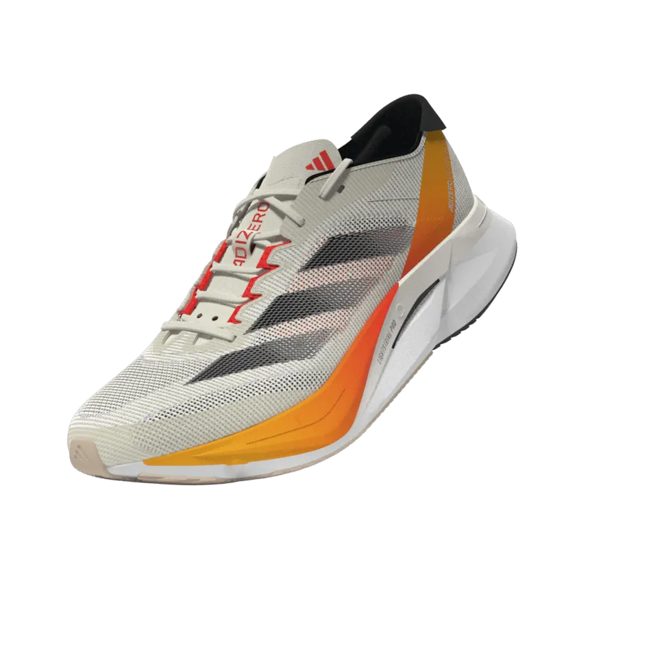 Adidas Adizero Boston 12 Men's Running Shoes SS24 Ivory