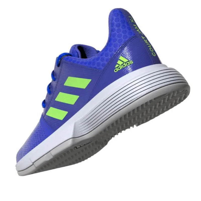 Adidas Court Jam XJ  Tennis Shoes - Sonic Ink/Signal Green/White