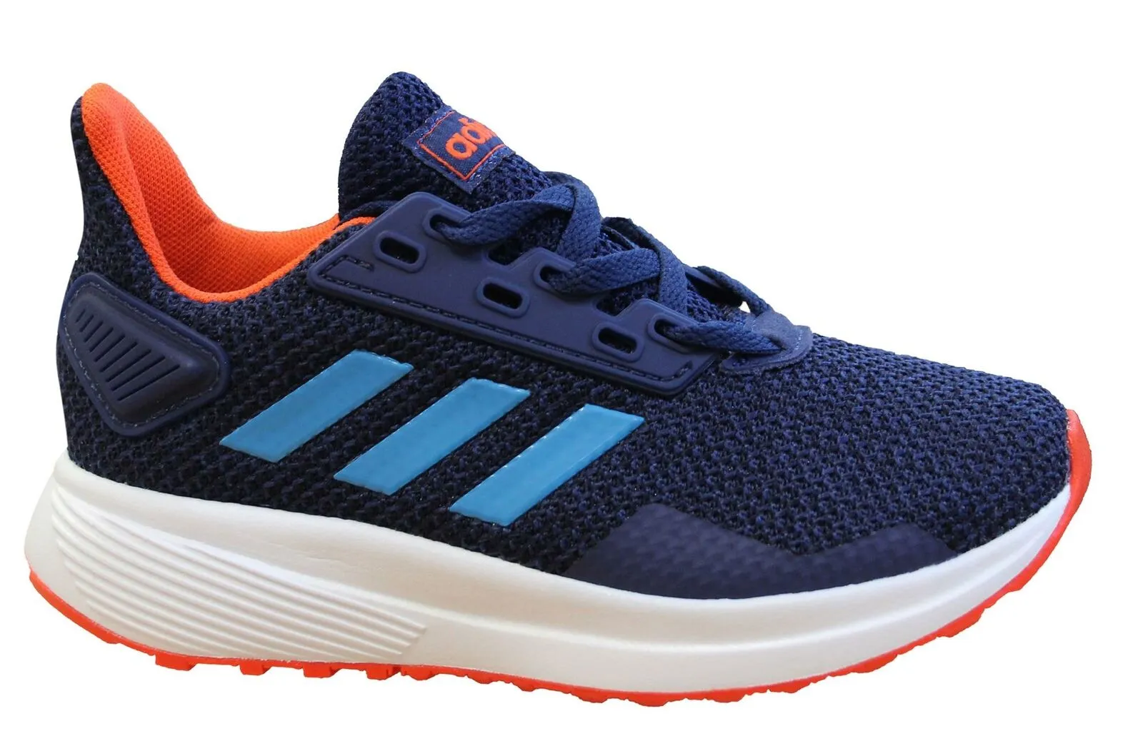 Adidas Sport Duramo 9 Running Trainers Blue Lace Up Shoes - Kids