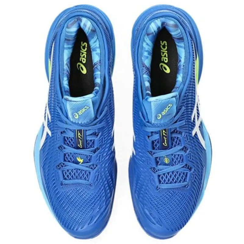 Asics Court FF 3 Novak Mens Tennis Shoes  - Tuna Blue/White