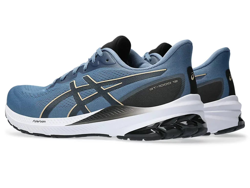 Asics GT-1000 12 Men's Running Shoes - Storm Blue/Dune