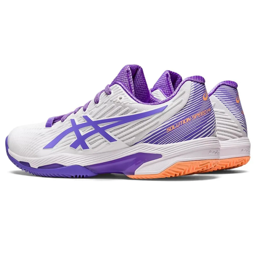 Asics Solution Speed FF 2 Clay Women's Tennis Shoes - White/Amethyst