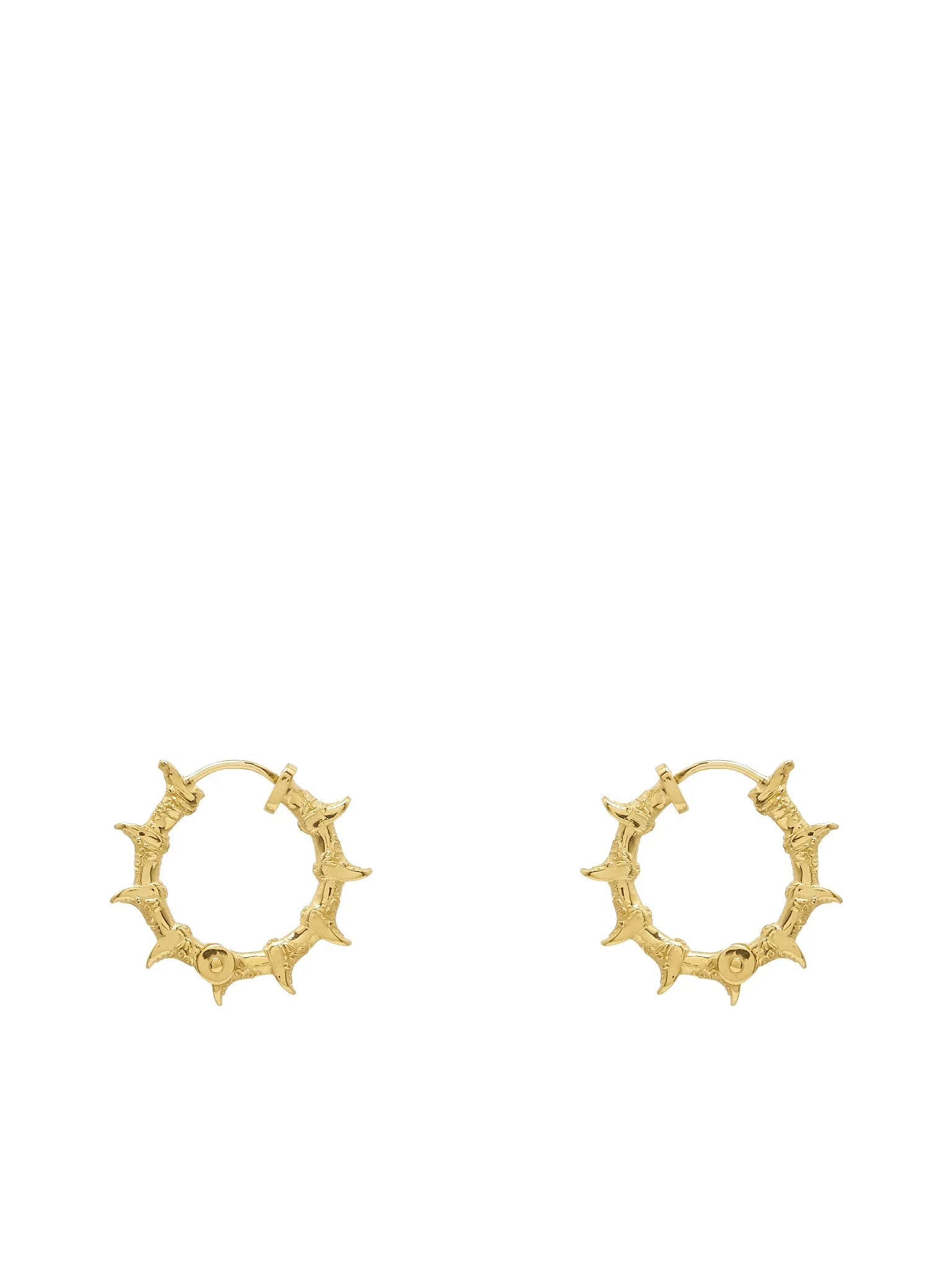 Babis Boots Earrings (BABIS-BOOTS-HOOPS-M-PB-GOLD)