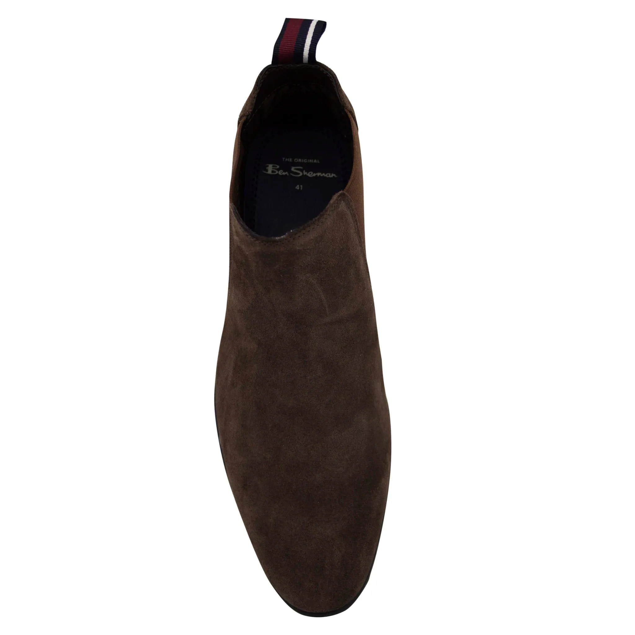 Ben Sherman Lombard Brown Suede Chelsea Boots - Mens