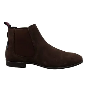 Ben Sherman Lombard Brown Suede Chelsea Boots - Mens