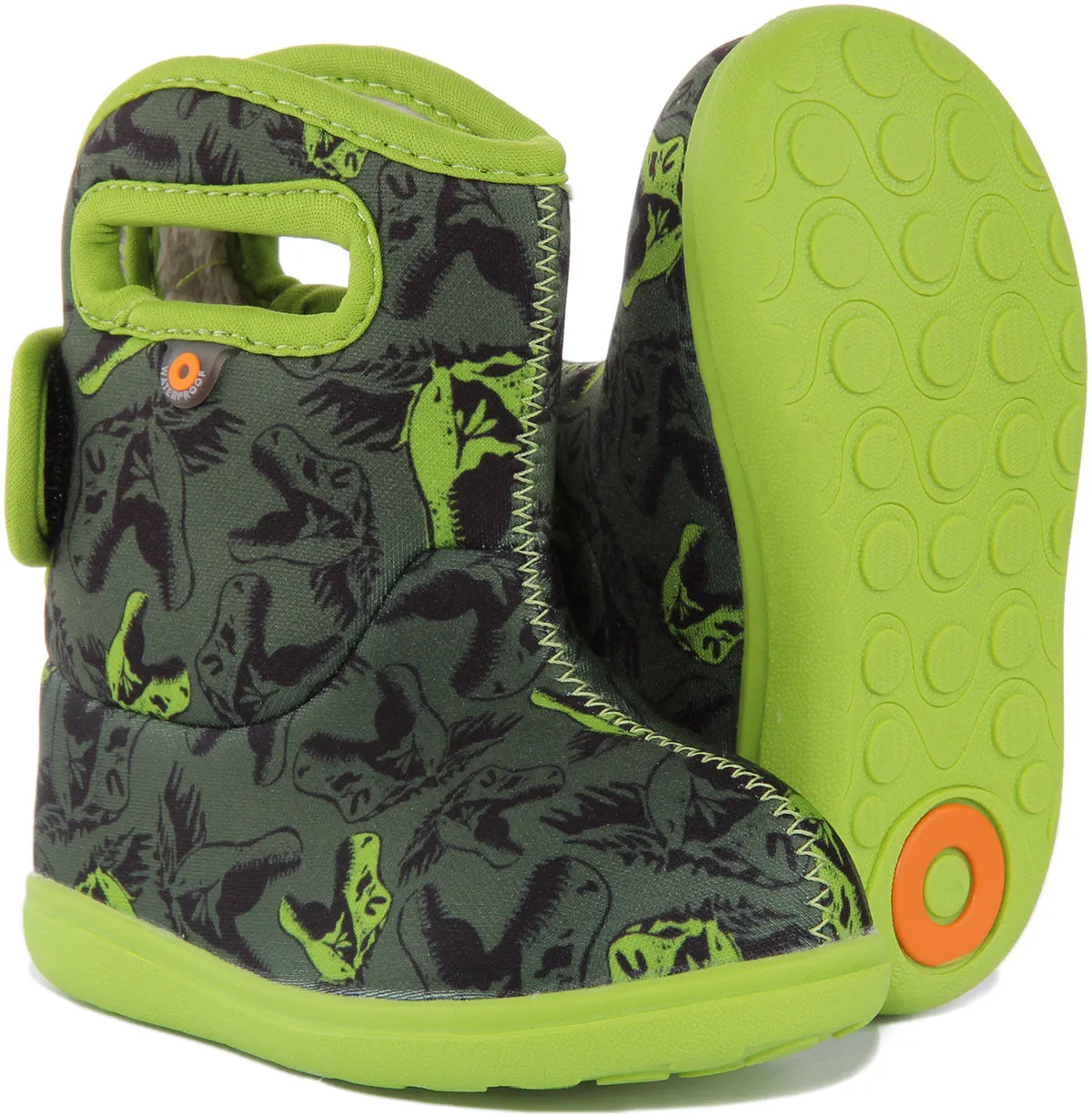 Bogs Baby Bogs Cdino In Green For Infants