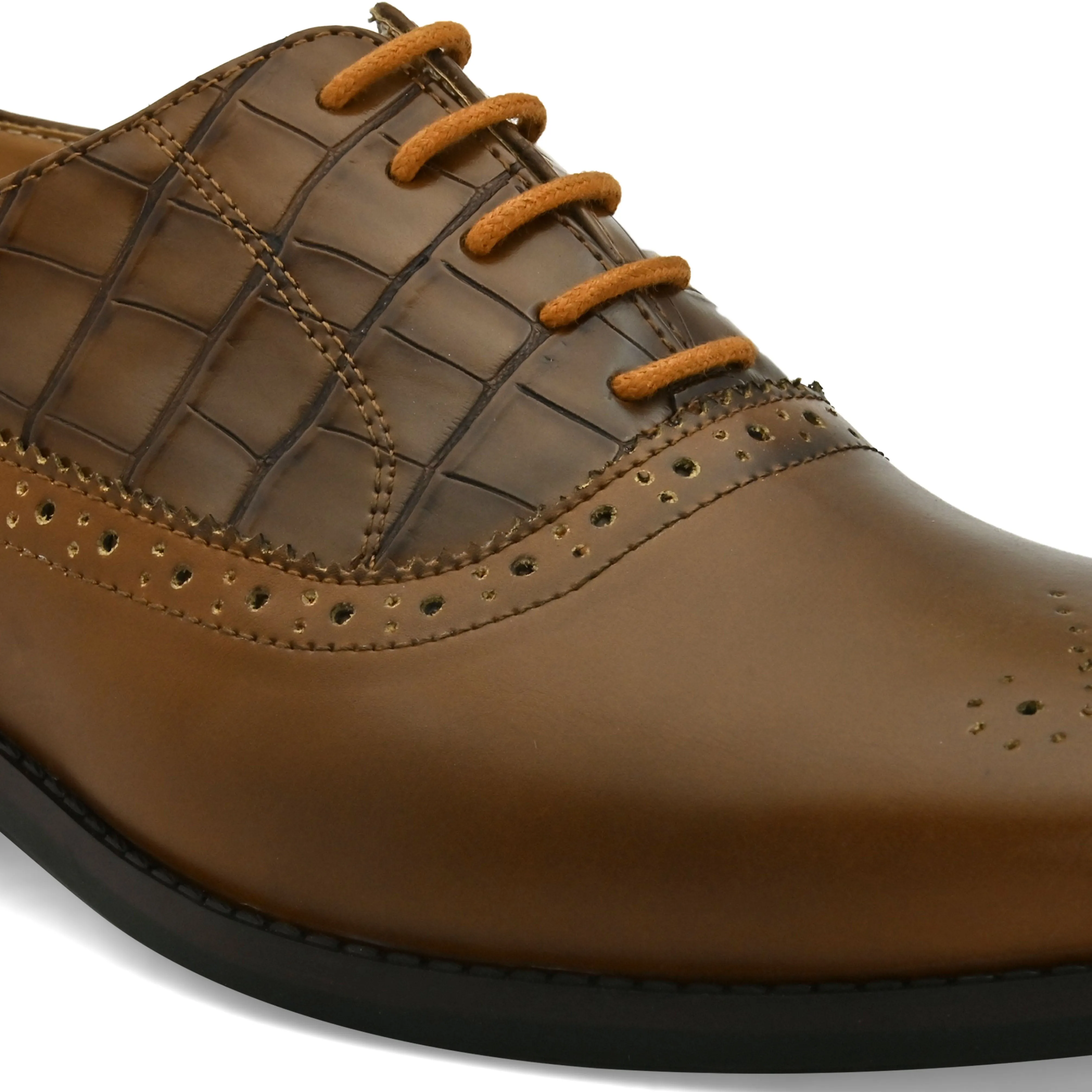 Brogan Tan Derby Shoes