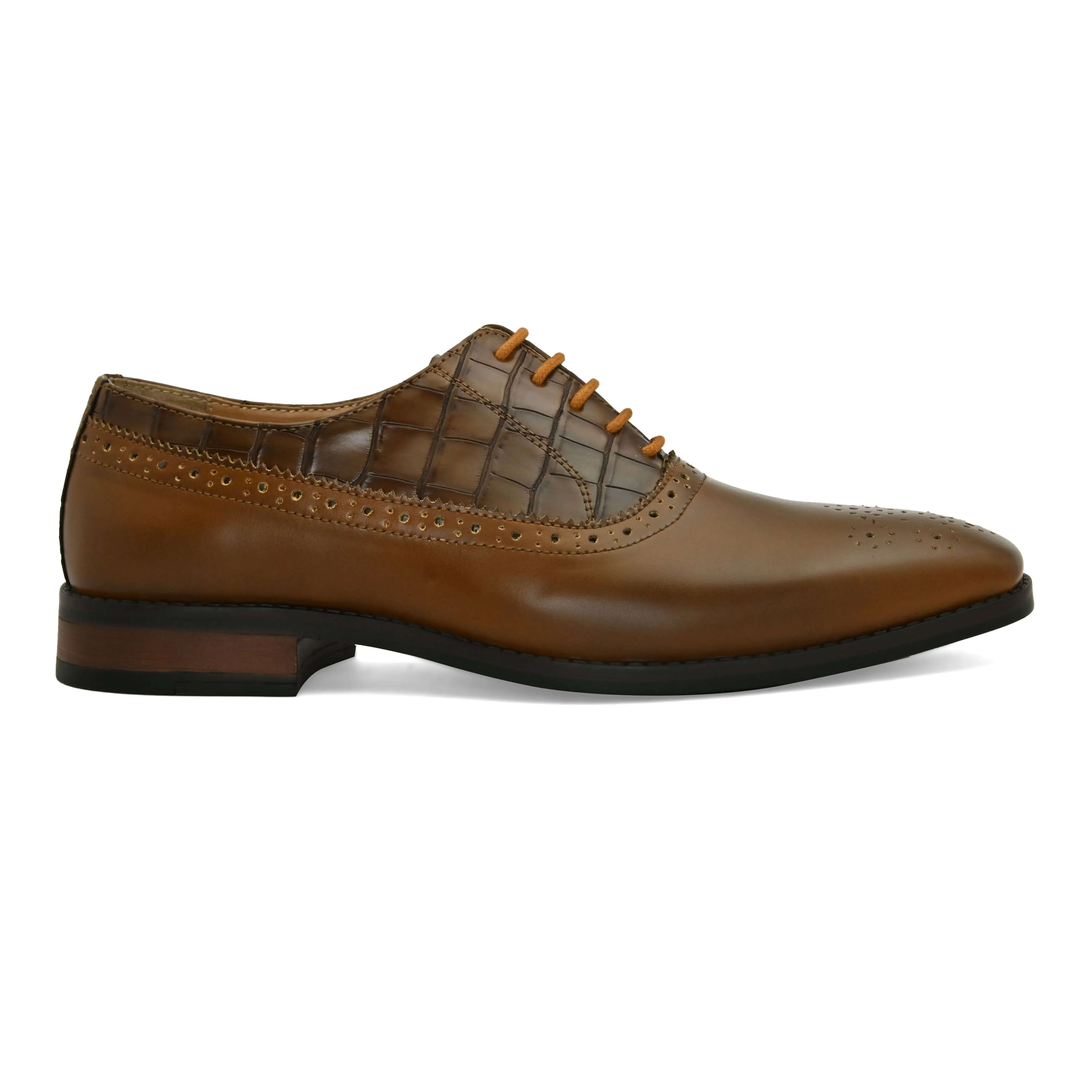 Brogan Tan Derby Shoes