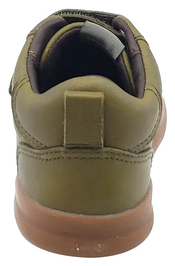 Camper Pursuit Sneaker Green Leather Hook and Loop for Boy's