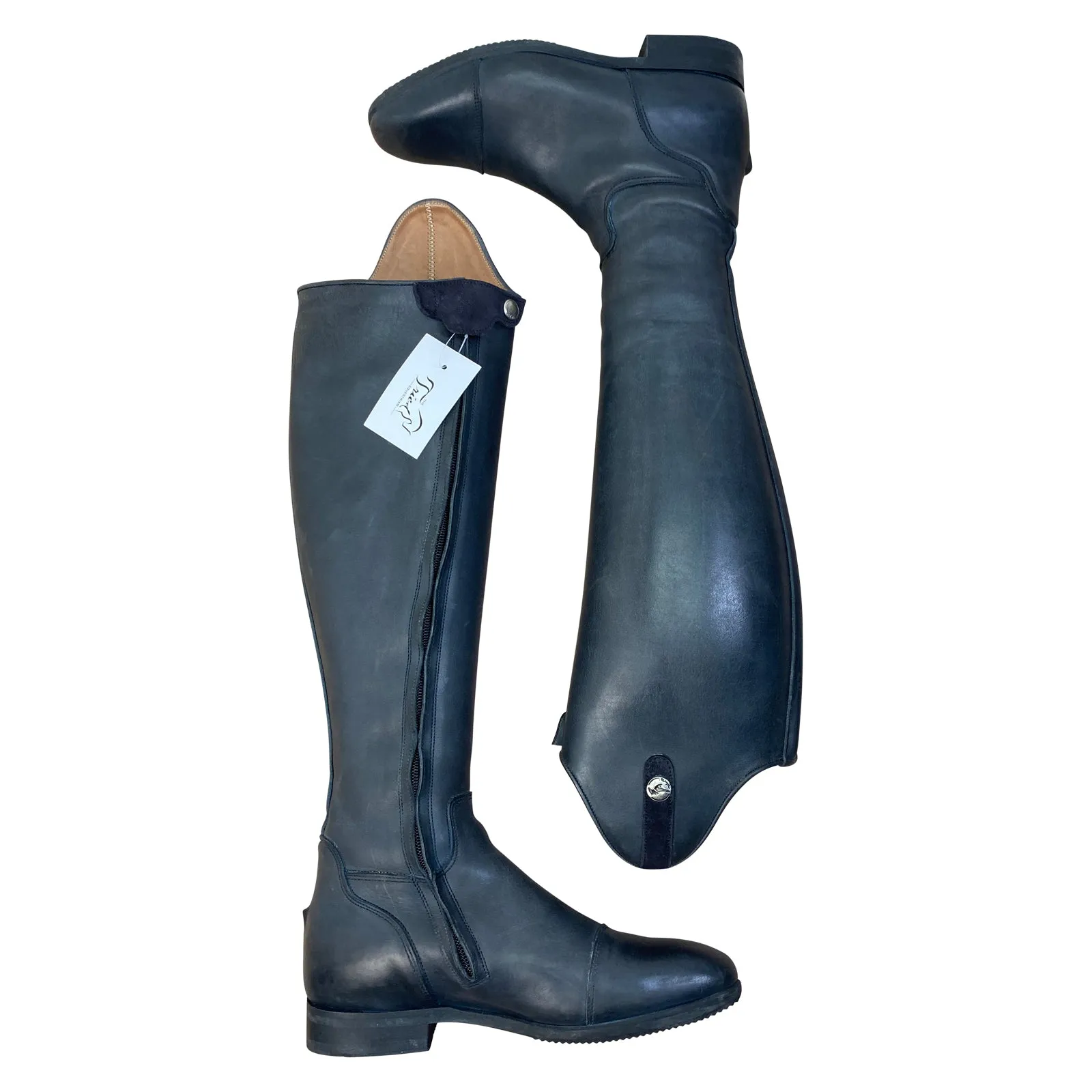 Celeris 'Passage Day' Dressage Boots in Deep Navy - Women's EU 39 (US 8.5 Tall/Medium)