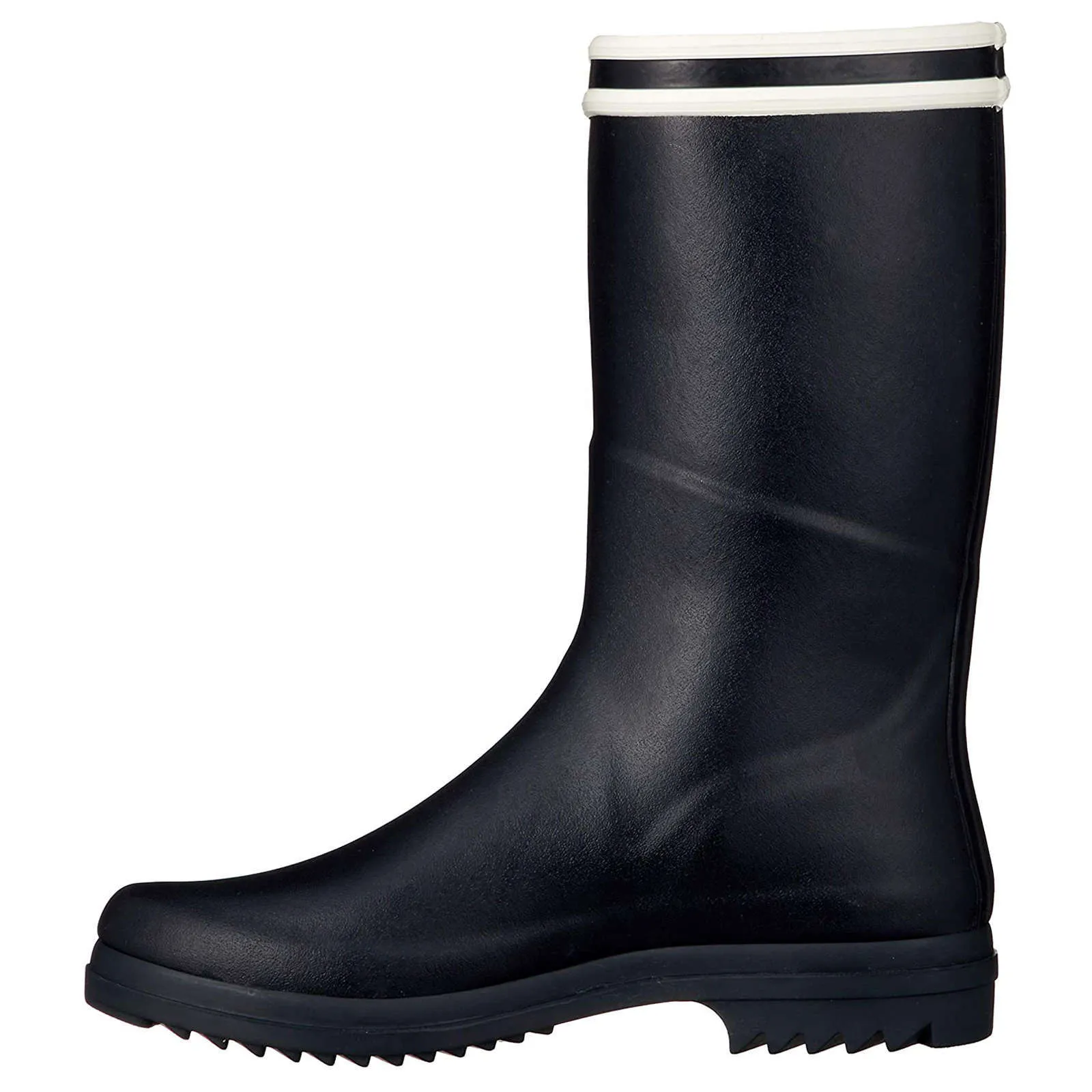 Chanteboot Stripes Rubber Women's Mid-High Wellington Boots