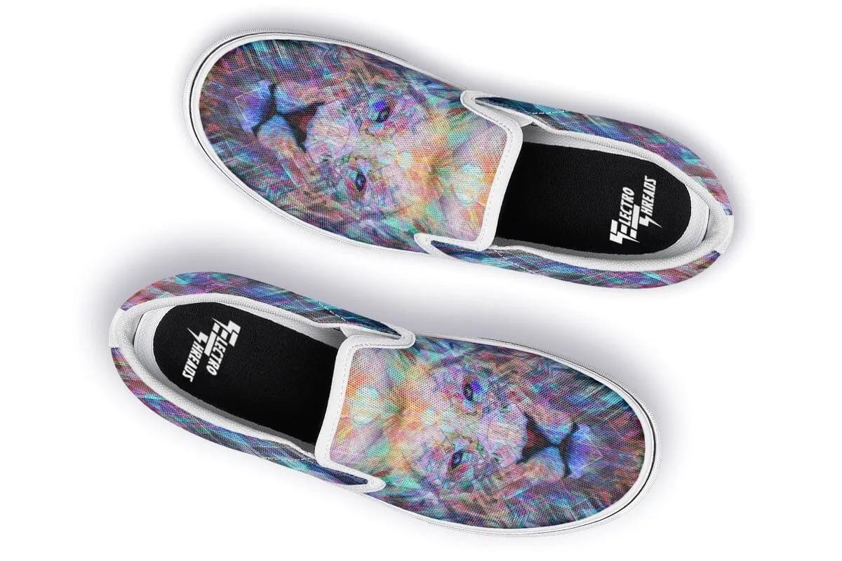 Crystal Lion Slip on Shoes