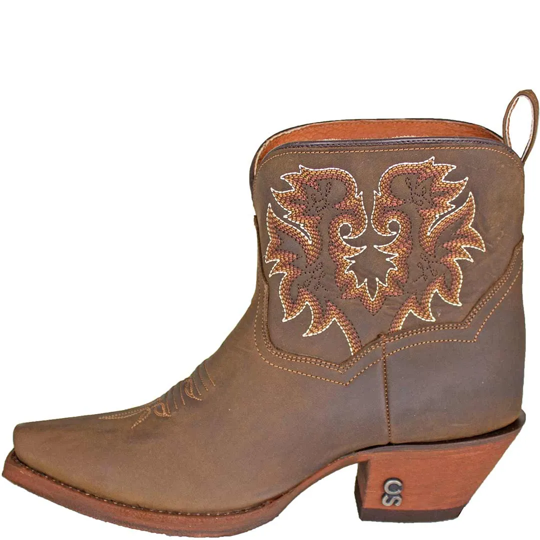 Dan Post Women's CS Snip Toe Shortie Cowgirl Boots