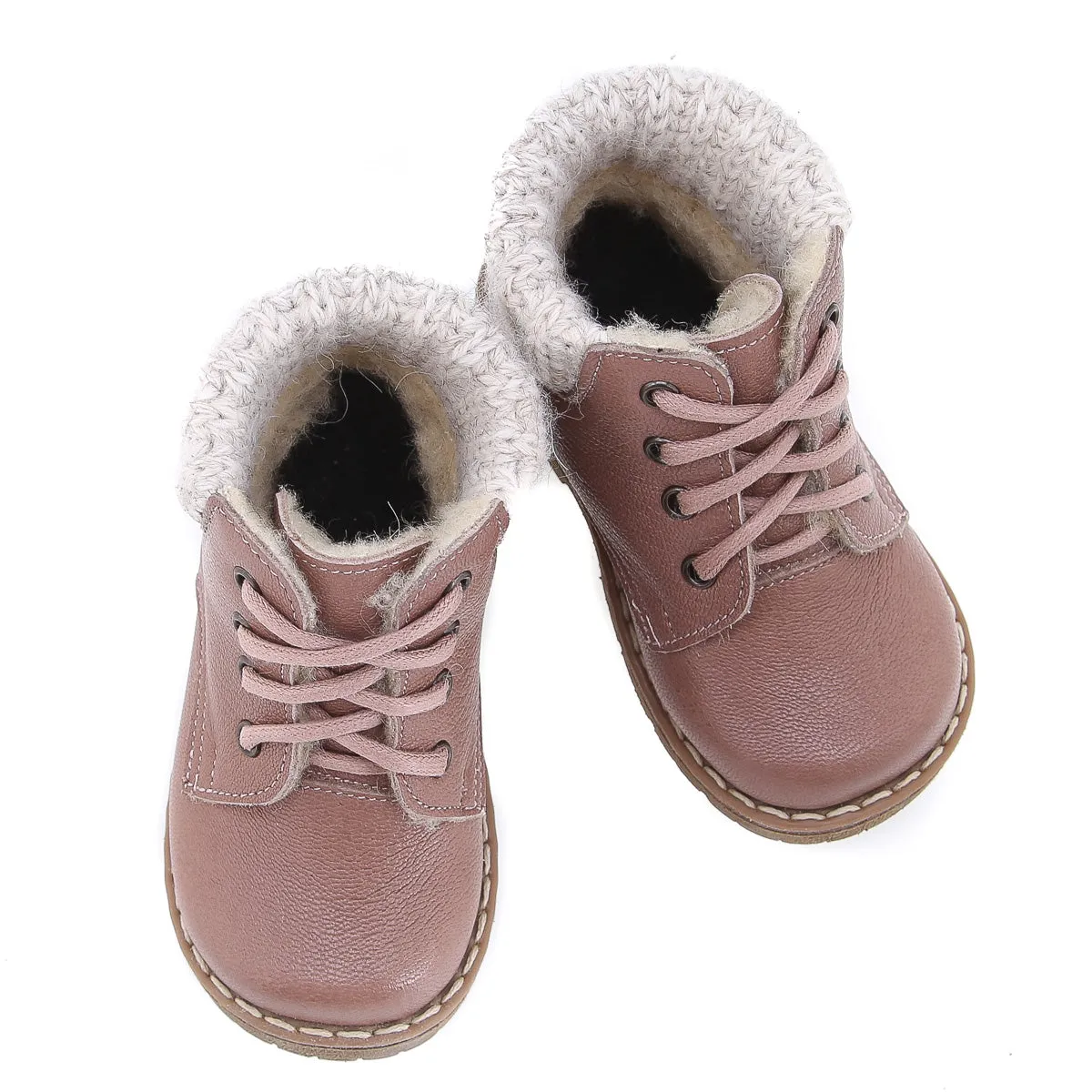 (EV2540A-10/ E2540A-10V) Emel winter shoes nude pink