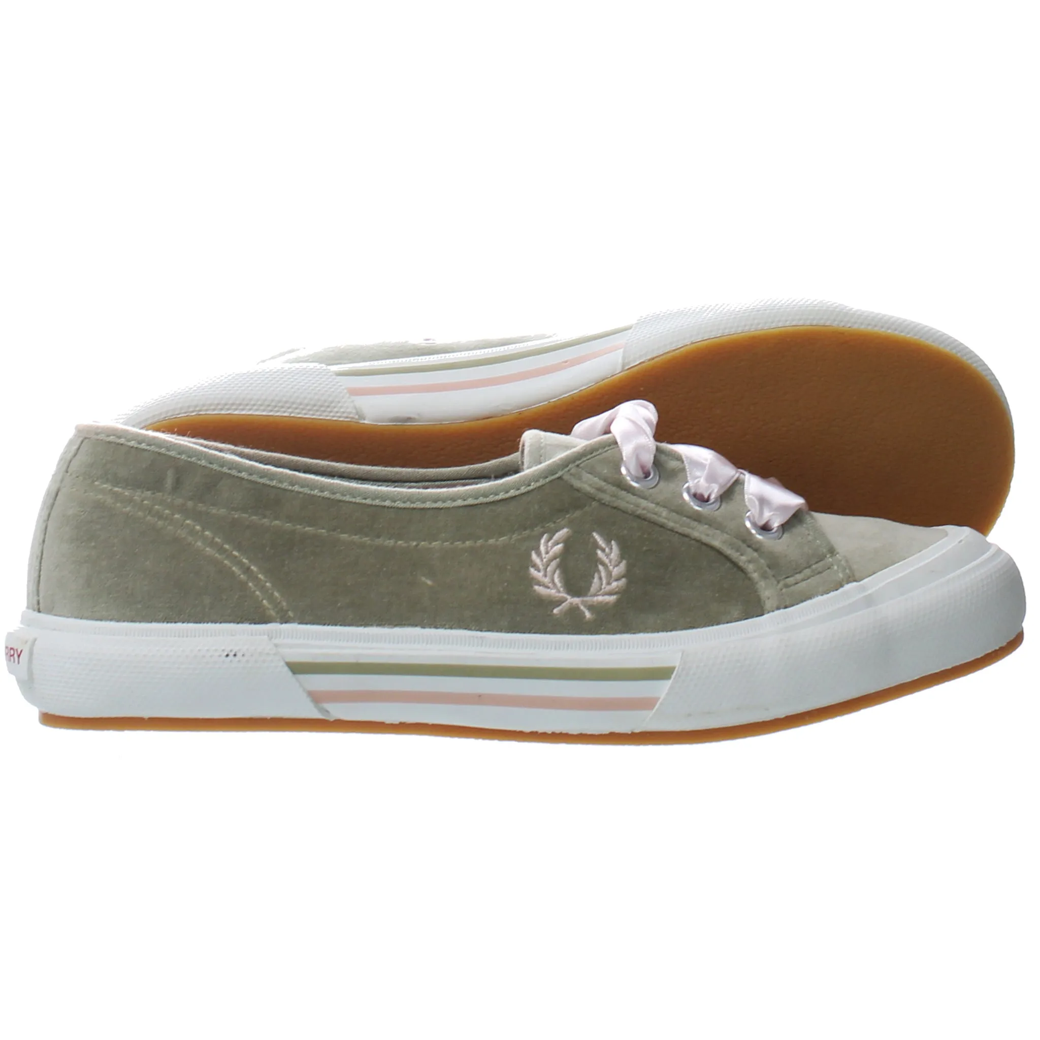 Fred Perry Modern Womens Silver Shoes