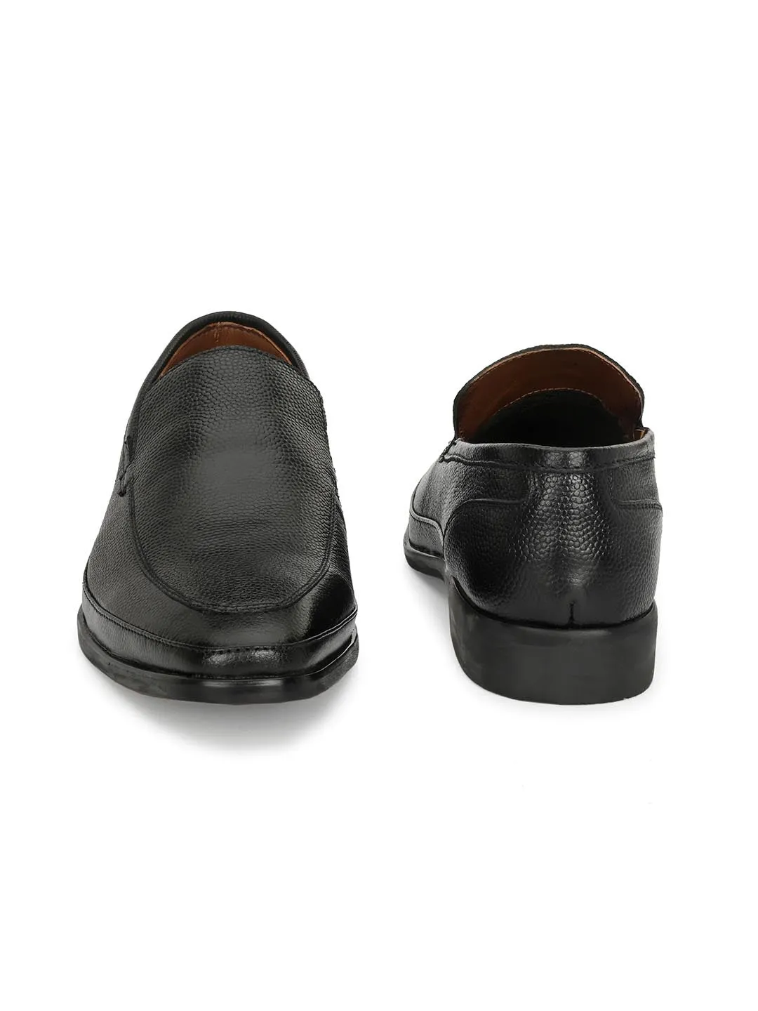 Genuine Laether Black Slipon Formal Shoes