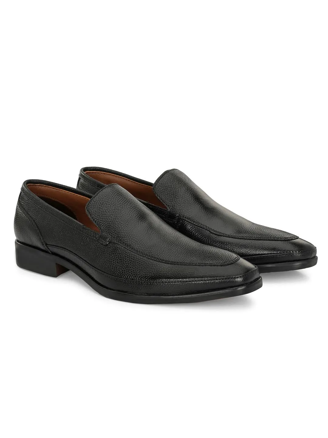 Genuine Laether Black Slipon Formal Shoes