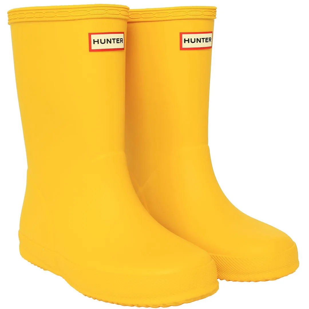 Hunter Original First Kids Yellow Wellington Boots