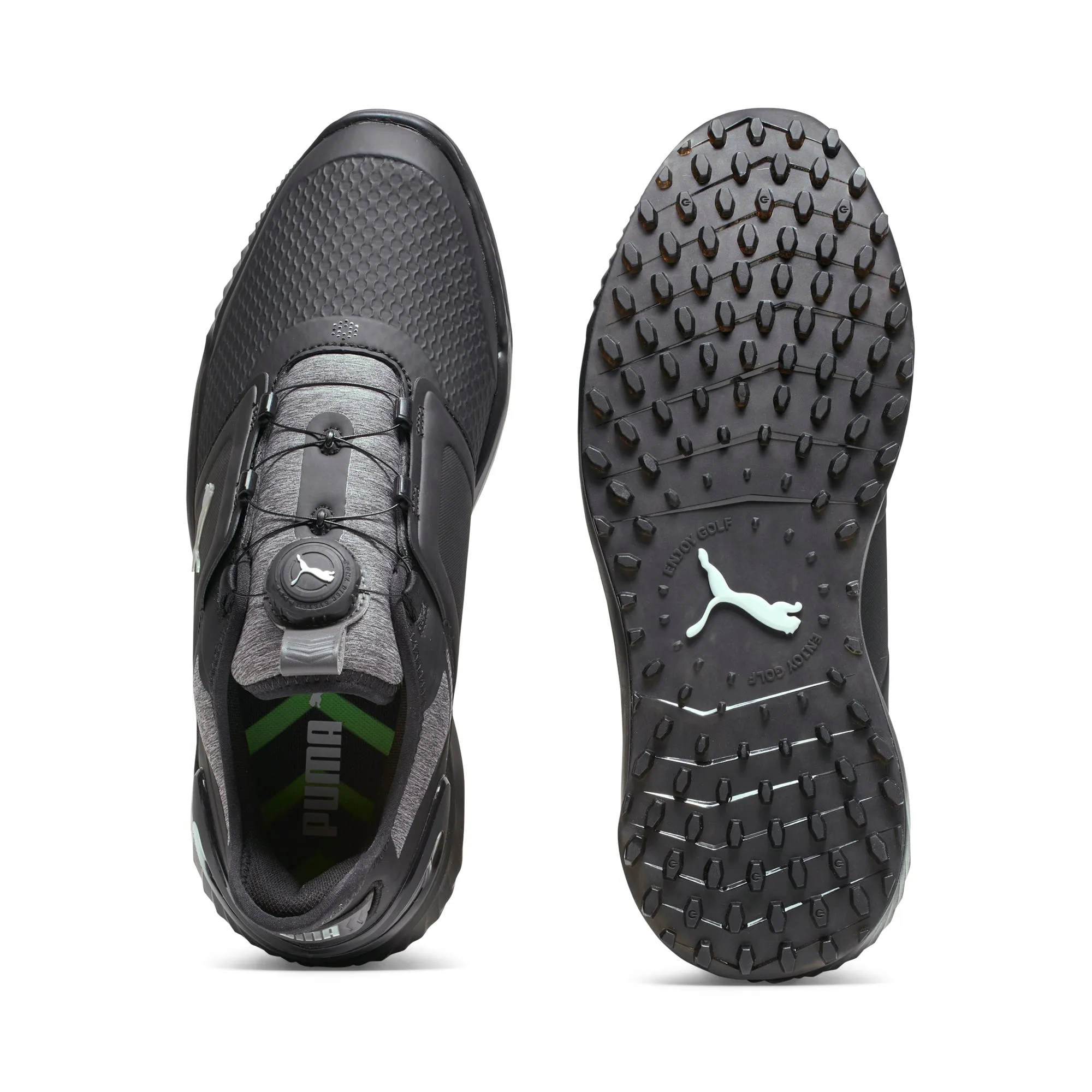 IGNITE ELEVATE DISC Spikeless Golf Shoes | Puma Black / Quiet Shade