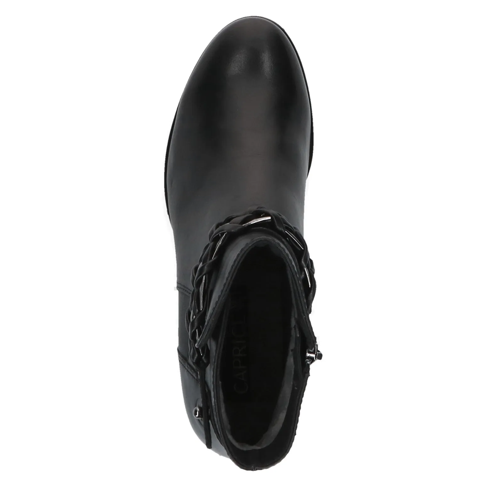 Ladies Caprice Boots Black Low Heel Leather 25336-41 022 sale