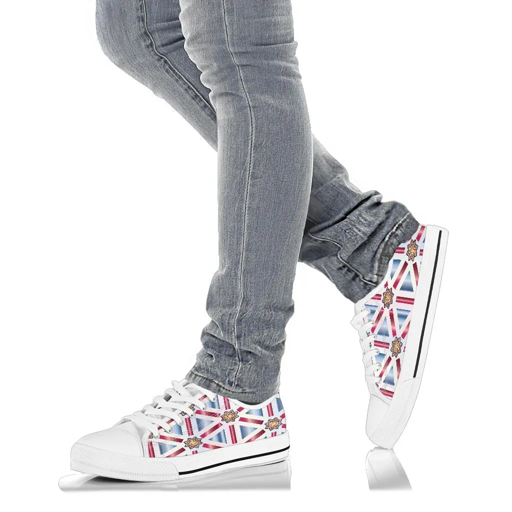 Low Top Shoe - Red, White and Blue