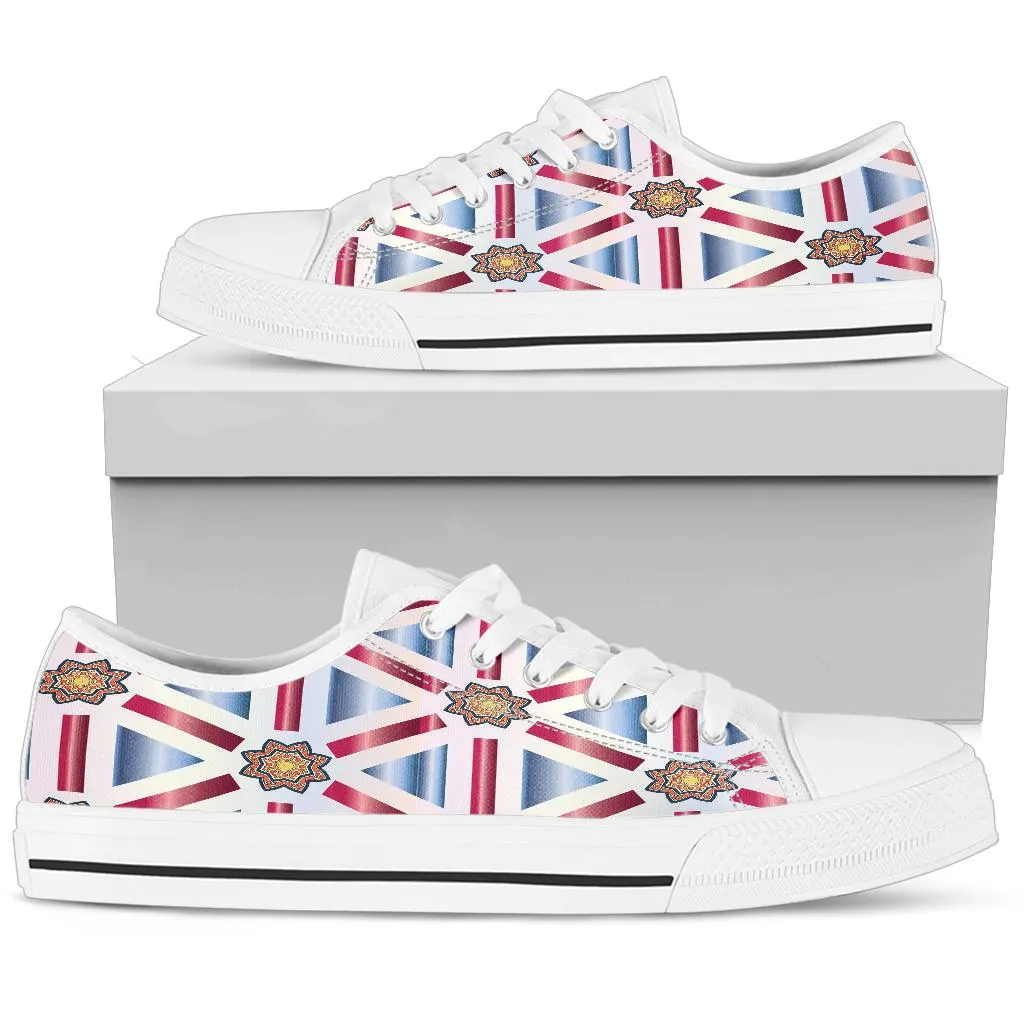 Low Top Shoe - Red, White and Blue