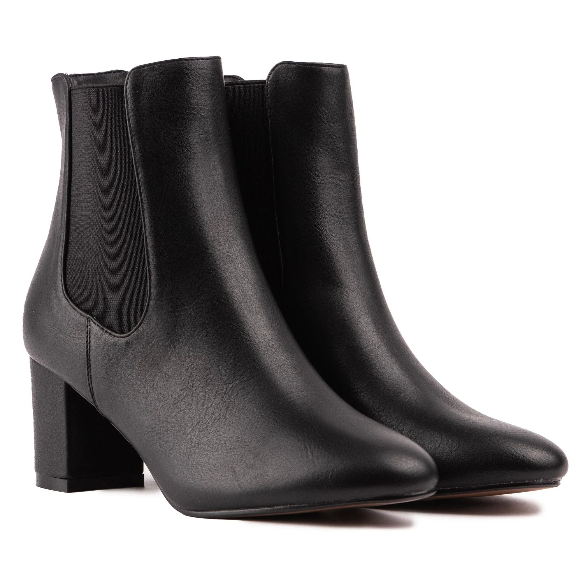 Lychee Women's Vegan Leather Chelsea Boots | Black