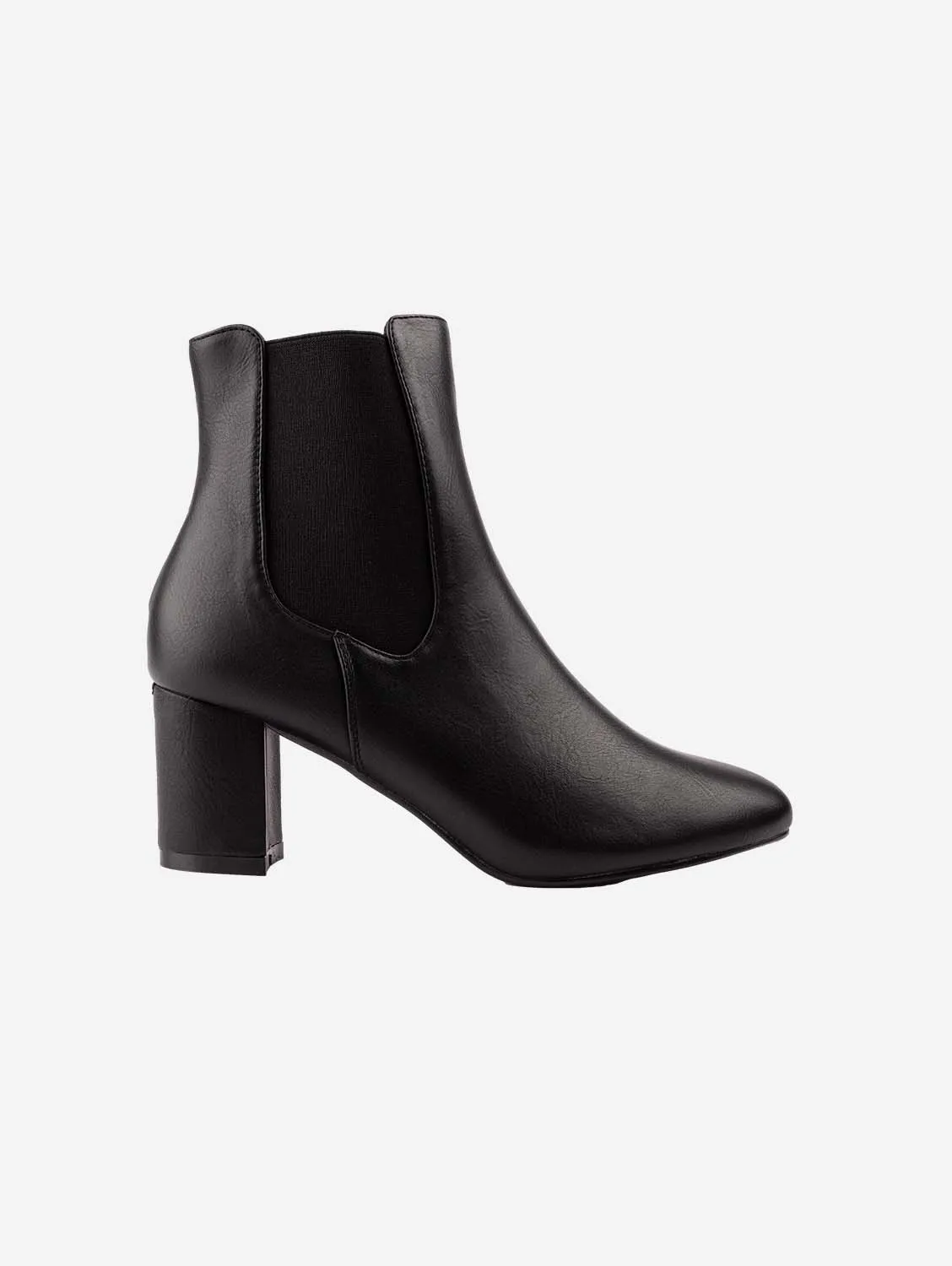 Lychee Women's Vegan Leather Chelsea Boots | Black