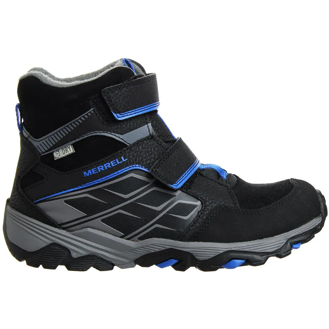 Merrell ML-B Polar Waterproof Kids Black Boots