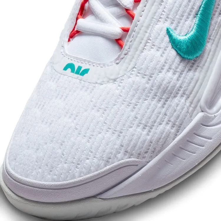 Nike Court Zoom NXT Tennis Shoes - White/Washed Teal/Light Silver