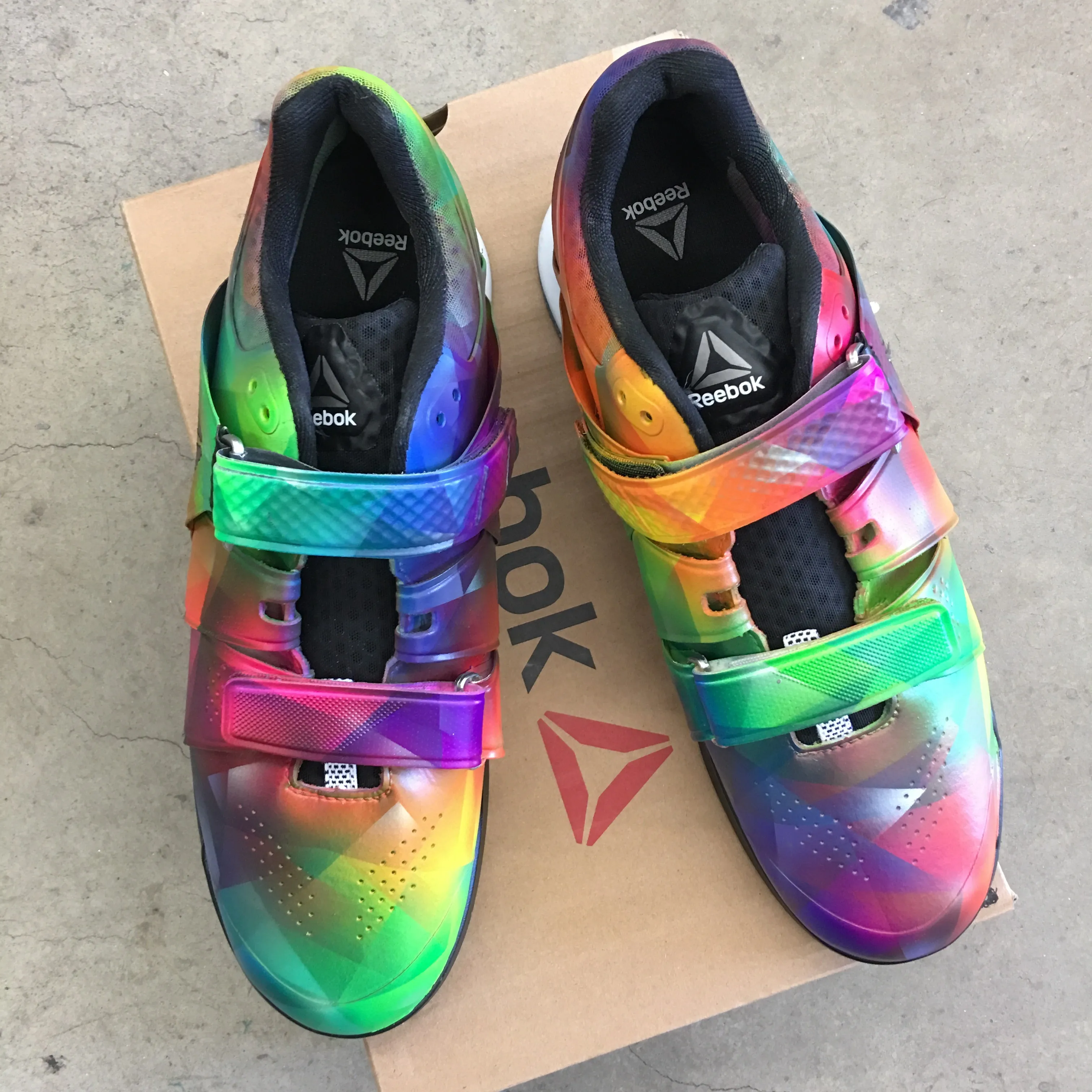 Prism Reebok Legacy Weightlifting Shoes - Hand Painted