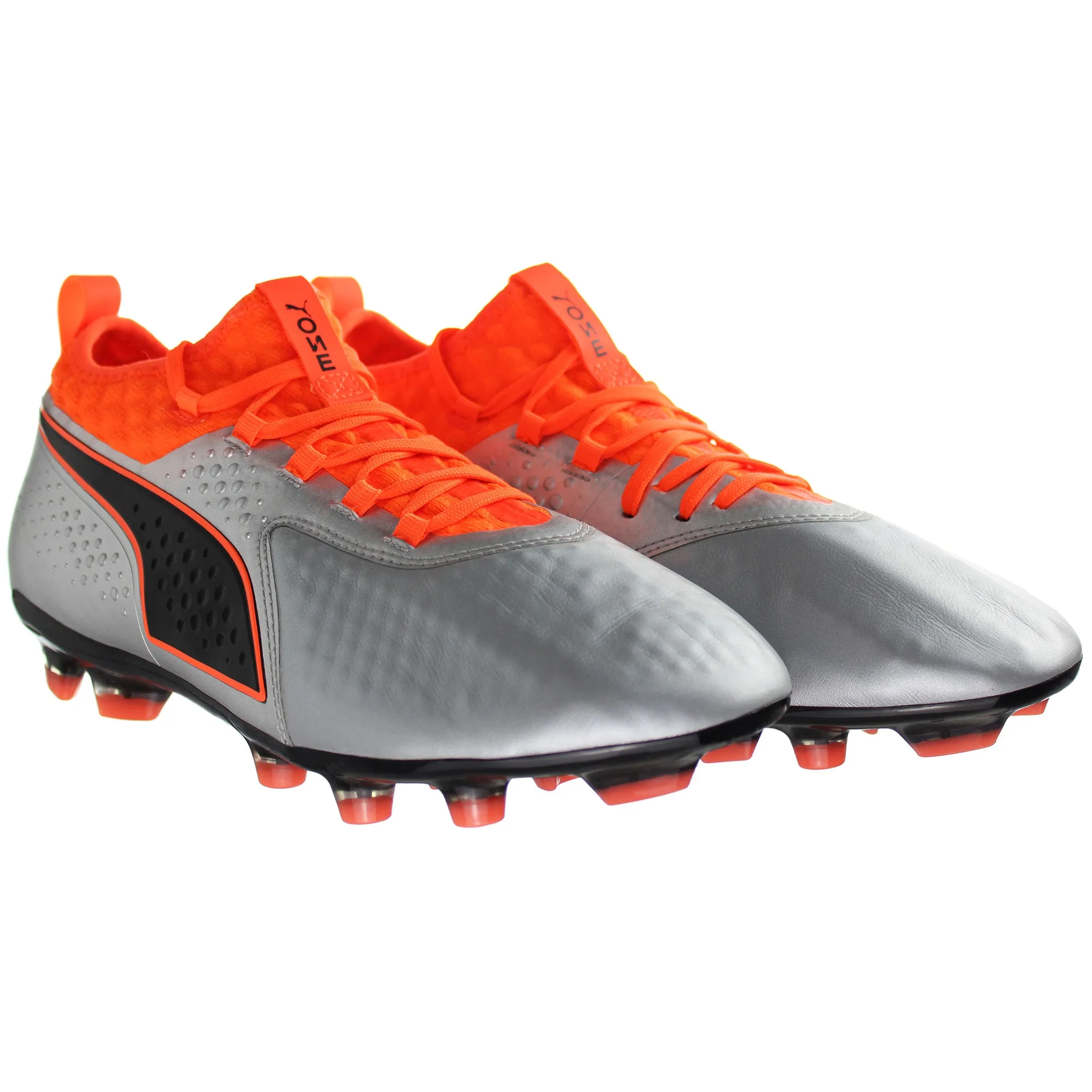 PUMA One 2 HG Silver Mens Football Boots