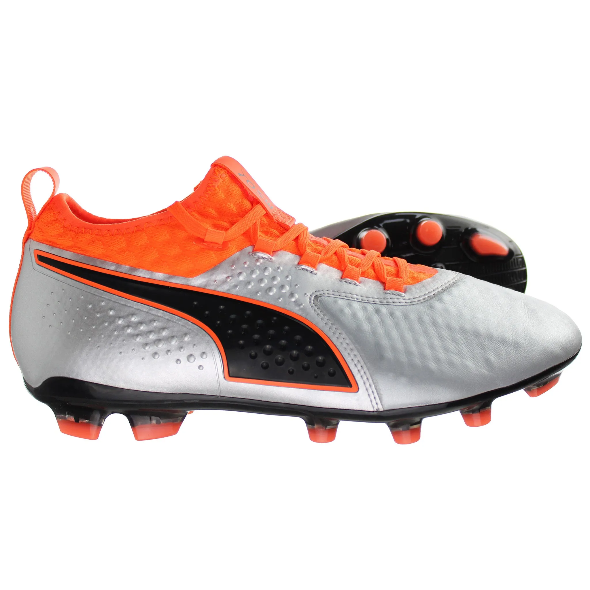 PUMA One 2 HG Silver Mens Football Boots