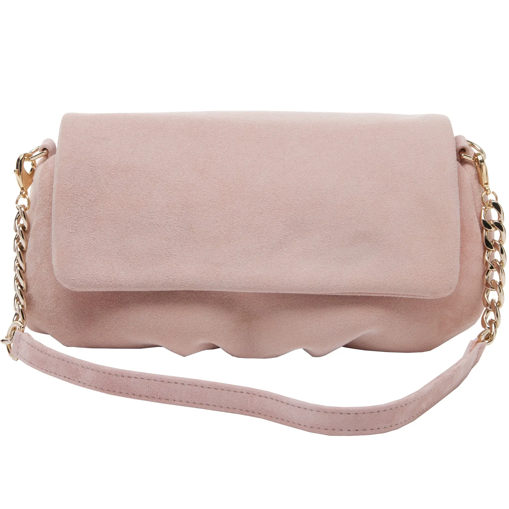 Riley Suede Clutch