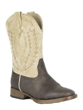 Roper Kids Billy Brown/Cream Boots