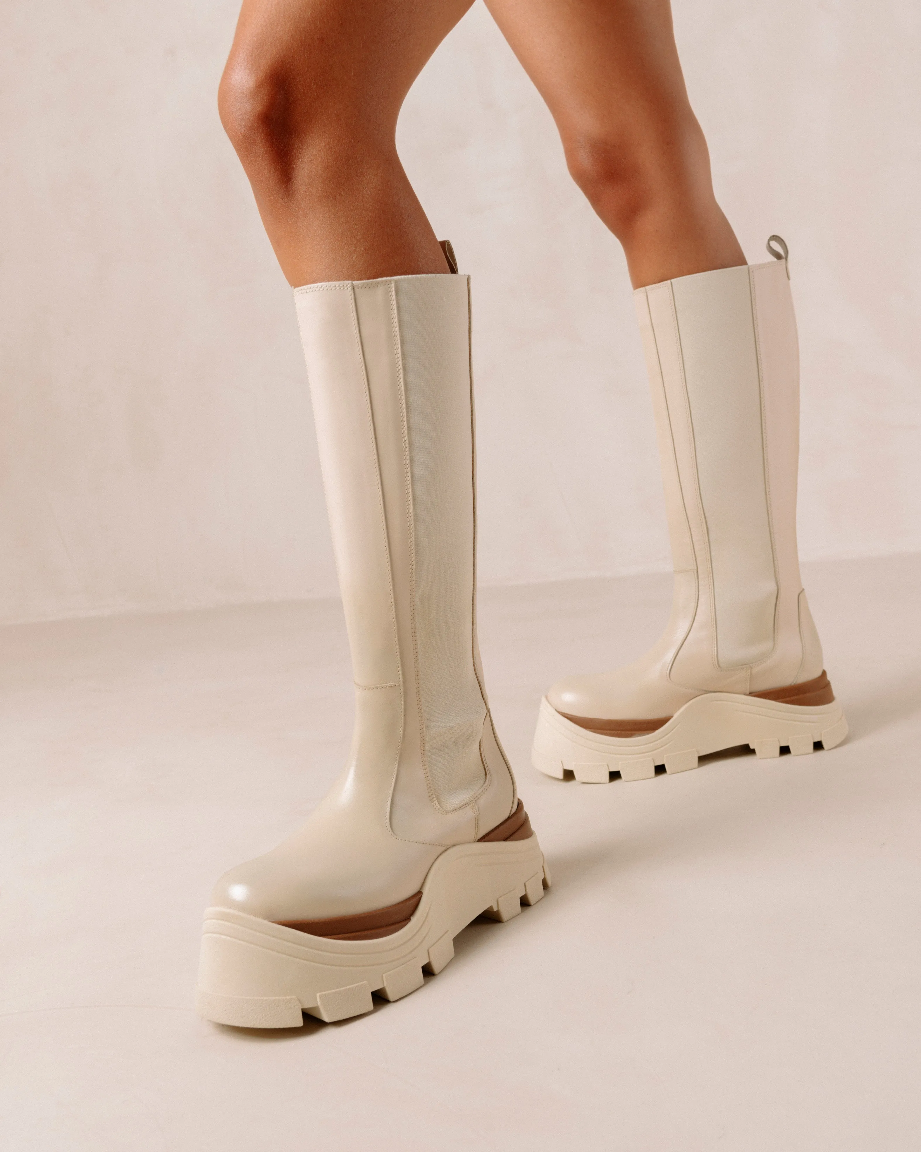 Roxie Marcona Cream Boots