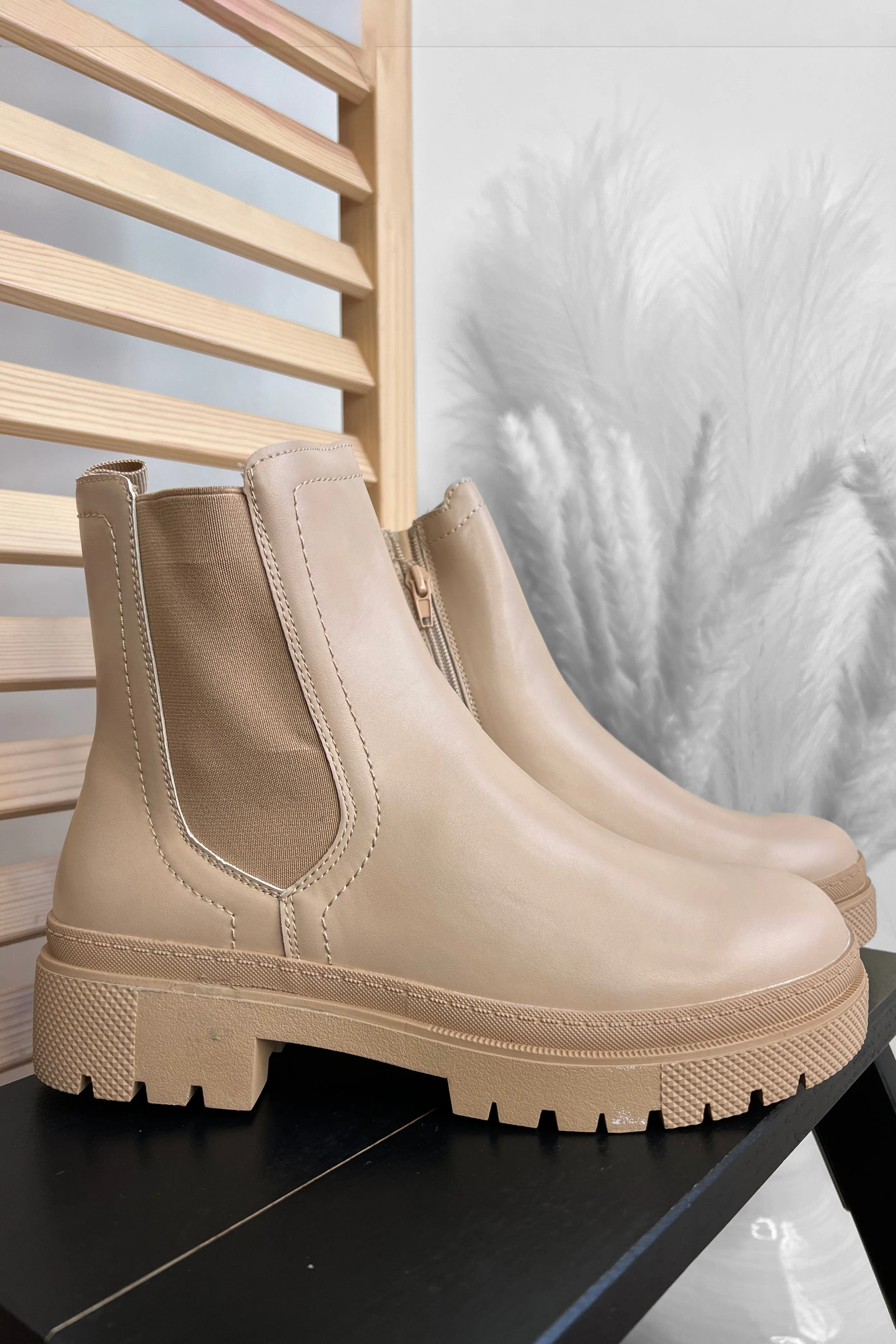 Supple Vegan Leather Chelsea Boots