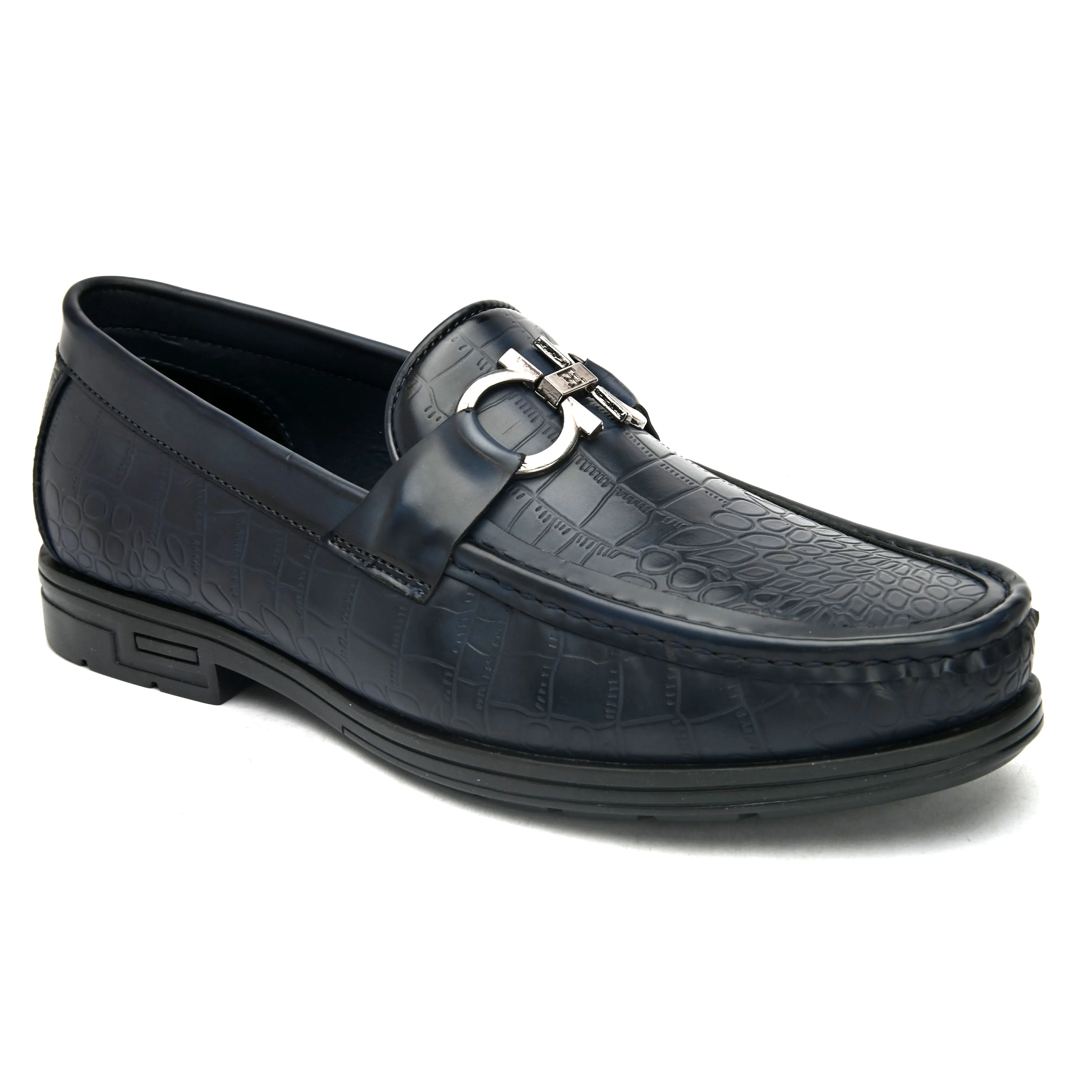 Topman Blue Buckle Loafers