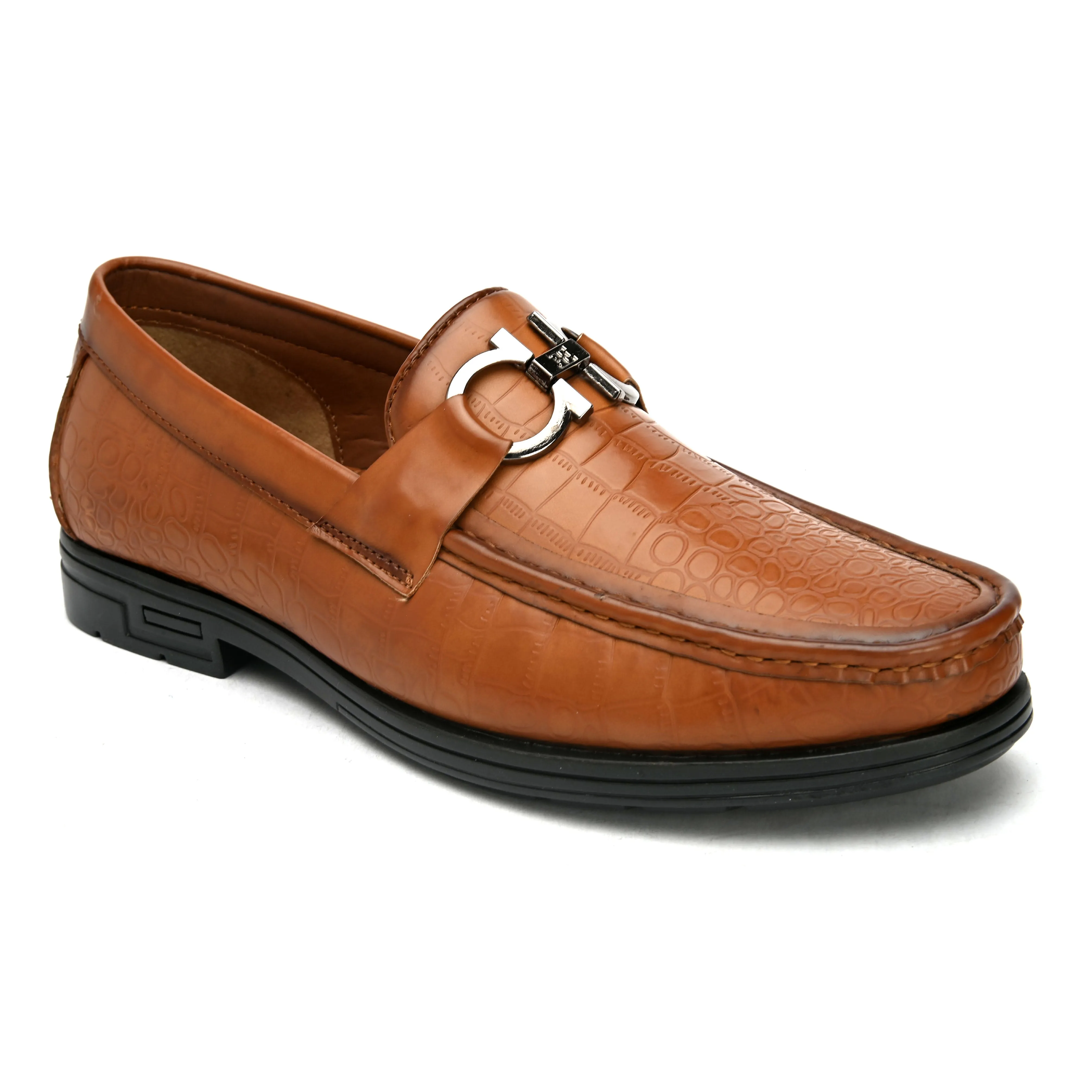 Topman Tan Buckle Loafers