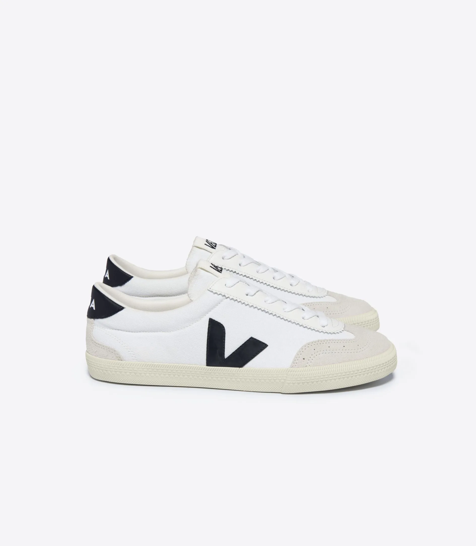 VEJA - Volley Canvas W - White / Black