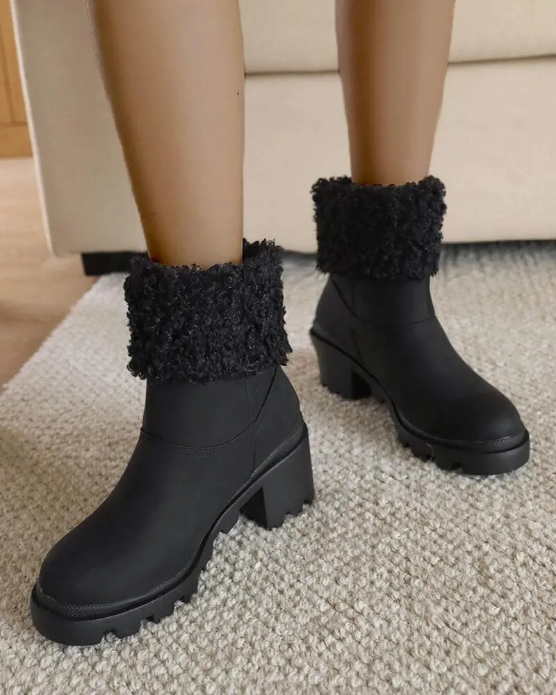 Women's Fashion Fleece Thermal Ankle Boots